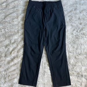 GAP Kids Boys Pull On Black Straight Leg Windbreaker Pants